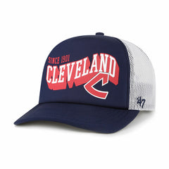 Cleveland Guardians '47 Meander Foam Trucker Snapback Hat - Navy - 47 brand Lifestyle