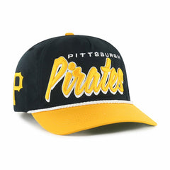 Pittsburgh Pirates '47 Dropshadow Rope Hitch Adjustable Hat - Black - 47 brand Online