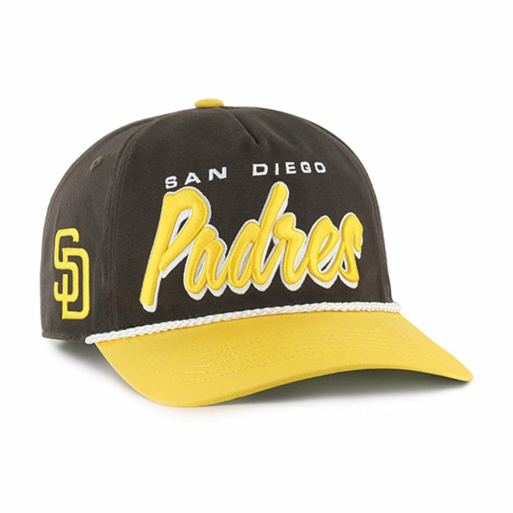 San Diego Padres '47 Dropshadow Rope Hitch Adjustable Hat - Brown - 47 brand Lifestyle