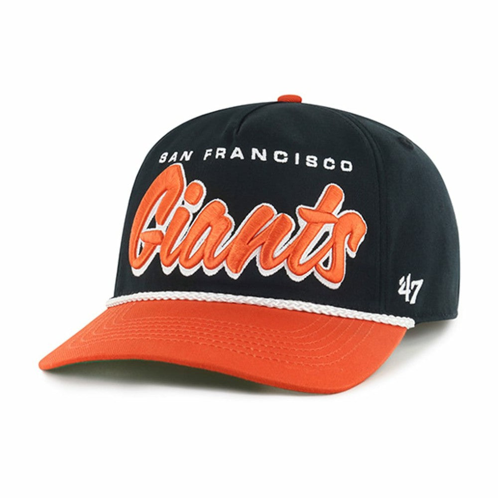 San Francisco Giants '47 Dropshadow Rope Hitch Adjustable Hat - Black - 47 brand Sale