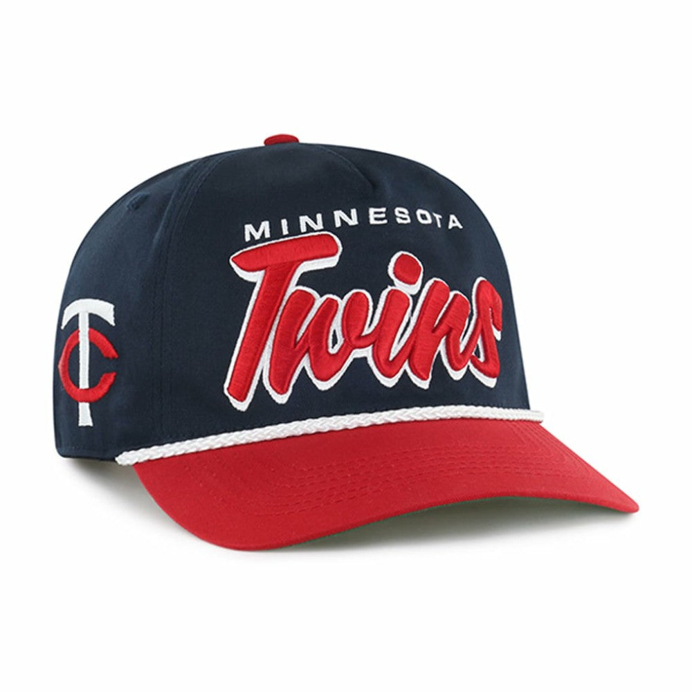 Minnesota Twins '47 Dropshadow Rope Hitch Adjustable Hat - Navy - 47 brand on Sale