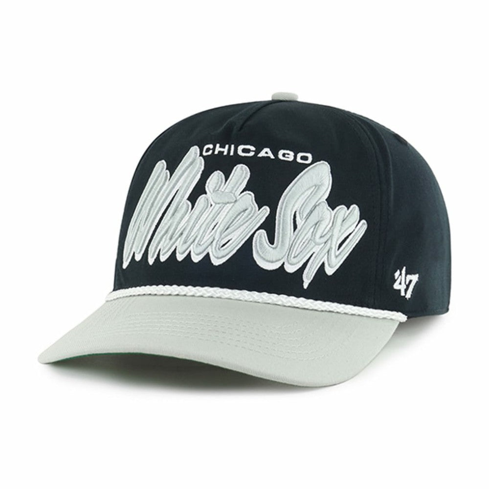 Chicago White Sox '47 Dropshadow Rope Hitch Adjustable Hat - Black - 47 brand Online