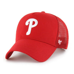 Philadelphia Phillies '47 Ballpark Offside Adjustable Trucker Hat - Red - 47 brand Lifestyle