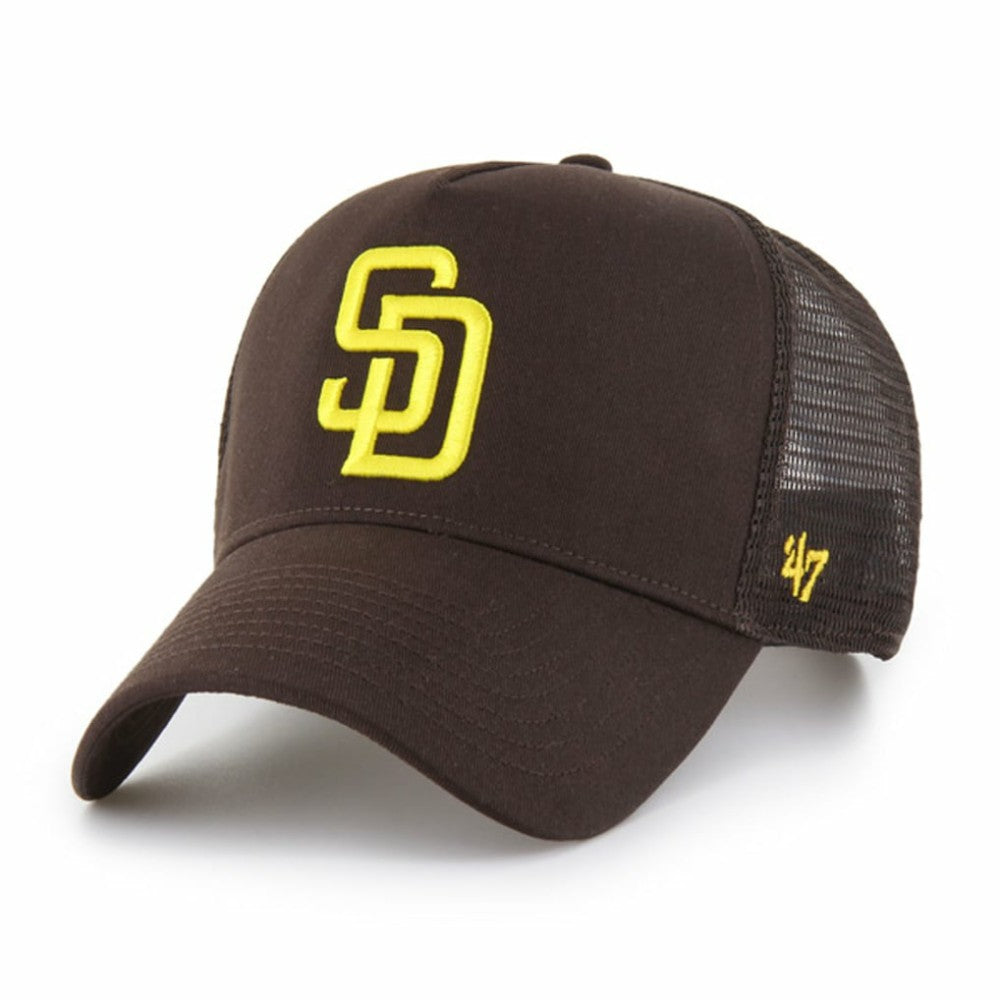 San Diego Padres '47 Ballpark Offside Adjustable Trucker Hat - Brown - 47 brand Discount