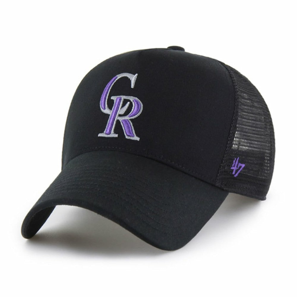 Colorado Rockies '47 Ballpark Offside Adjustable Trucker Hat - Black - 47 brand Sale