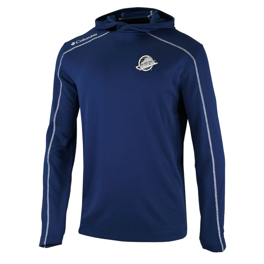 Vancouver Canucks Columbia Shotgun Omni-Wick Pullover Hoodie - Navy - NHL 202128407