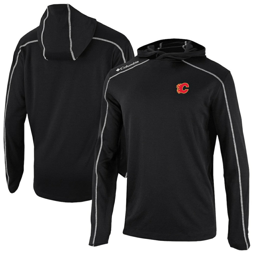 Calgary Flames Columbia Shotgun Omni-Wick Pullover Hoodie - Black - NHL 202128408
