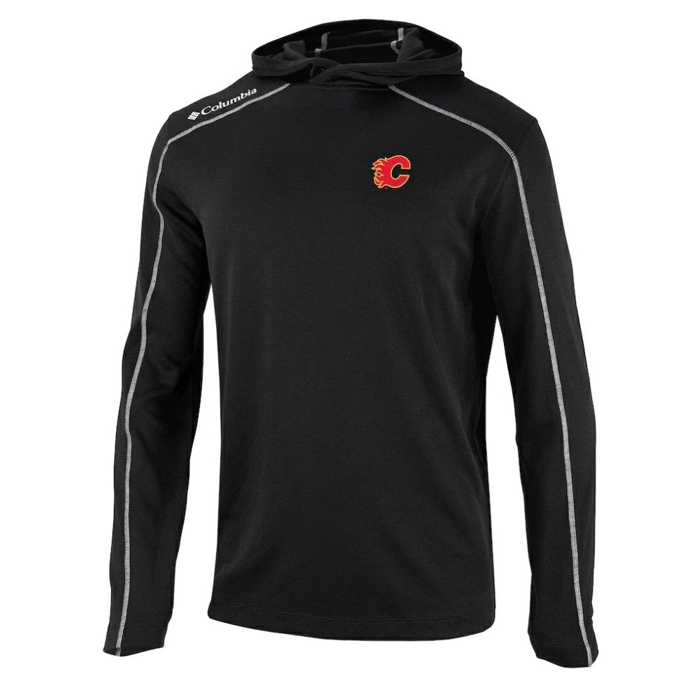 Calgary Flames Columbia Shotgun Omni-Wick Pullover Hoodie - Black - NHL 202128408