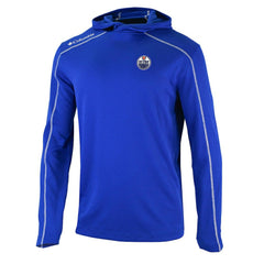 Edmonton Oilers Columbia Shotgun Omni-Wick Pullover Hoodie - Royal - NHL 202128410