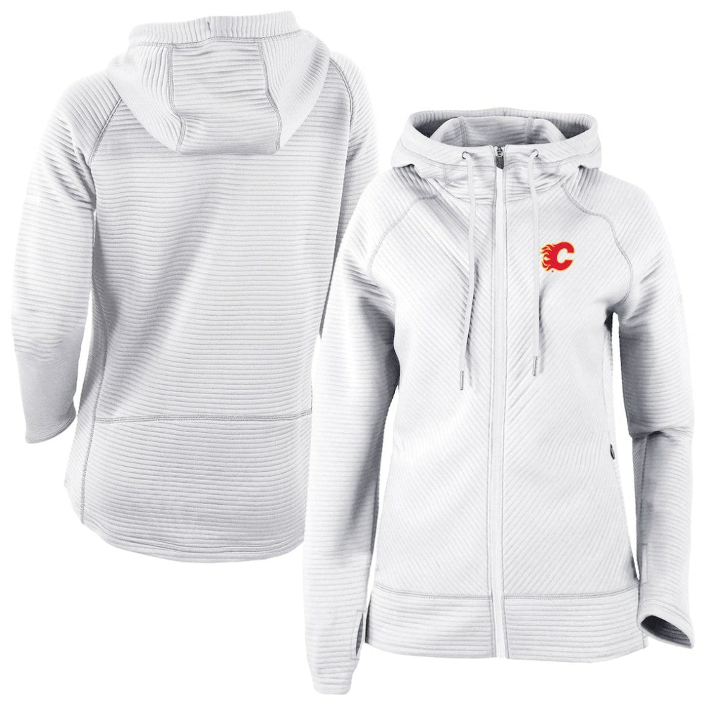 Calgary Flames Columbia Omni-Wick Pack It Up Full-Zip Jacket - White - NHL 202128450