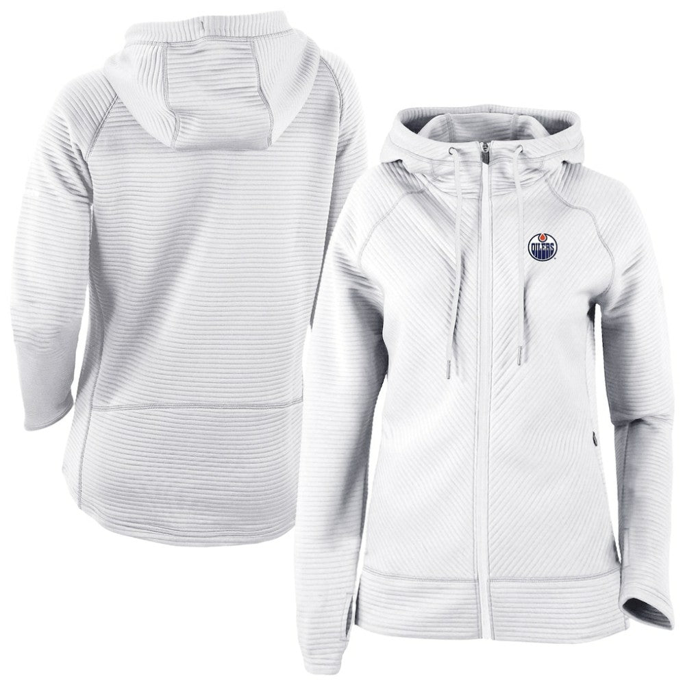 Edmonton Oilers Columbia Omni-Wick Pack It Up Full-Zip Jacket - White - NHL 202128454