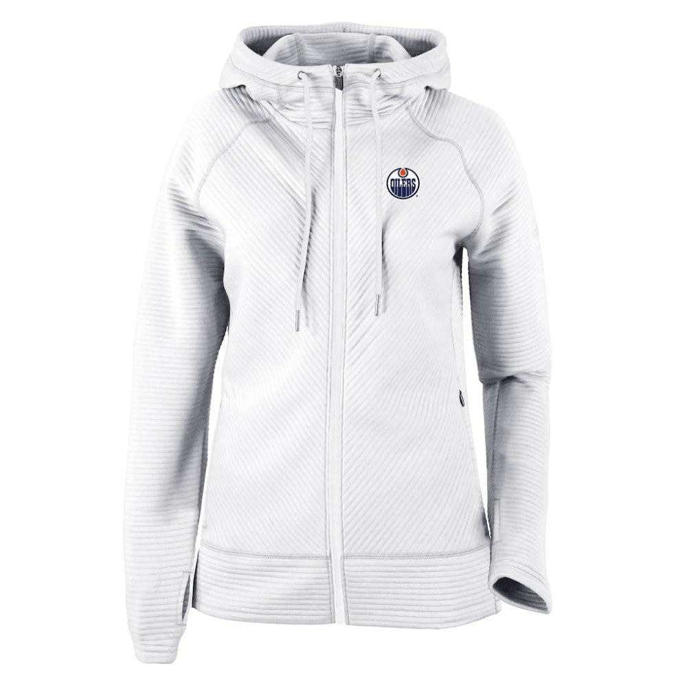 Edmonton Oilers Columbia Omni-Wick Pack It Up Full-Zip Jacket - White - NHL 202128454