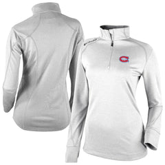 Montreal Canadiens Columbia Women's Omni-Wick Shotgun 2.0 Quarter-Zip Pullover Top - White - NHL 202128455