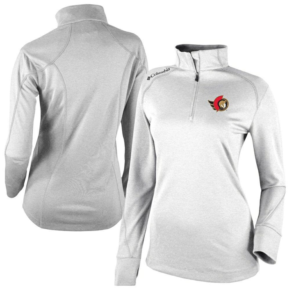 Ottawa Senators Columbia Women's Omni-Wick Shotgun 2.0 Quarter-Zip Pullover Top - White - NHL 202128458