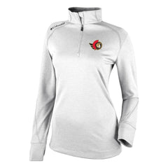 Ottawa Senators Columbia Women's Omni-Wick Shotgun 2.0 Quarter-Zip Pullover Top - White - NHL 202128458