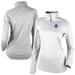 Toronto Maple Leafs Columbia Women's Omni-Wick Shotgun 2.0 Quarter-Zip Pullover Top - White - NHL 202128460