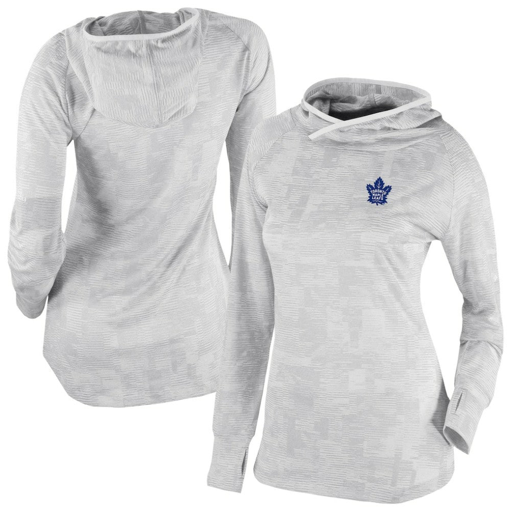 Toronto Maple Leafs Columbia Women's Omni-Wick Sunday Ball Pullover Hoodie - White - NHL 202128466