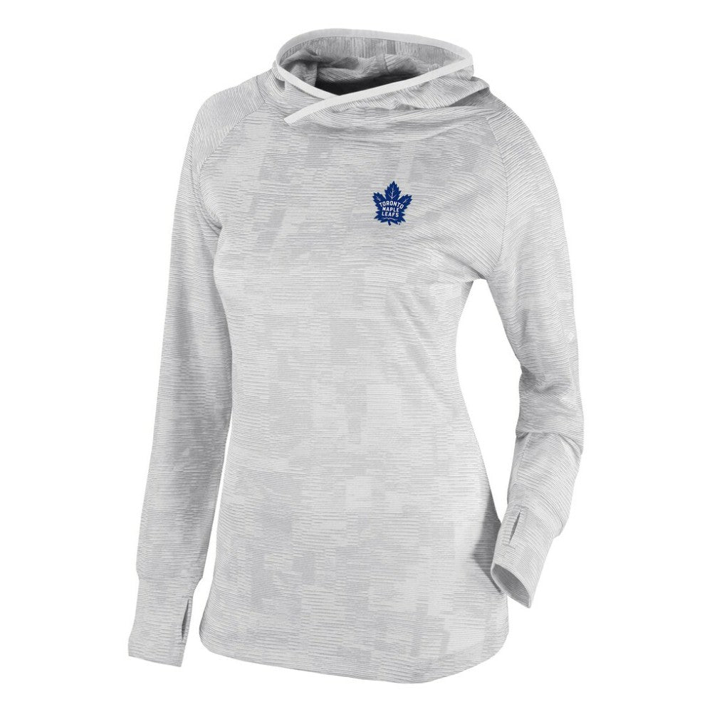 Toronto Maple Leafs Columbia Women's Omni-Wick Sunday Ball Pullover Hoodie - White - NHL 202128466