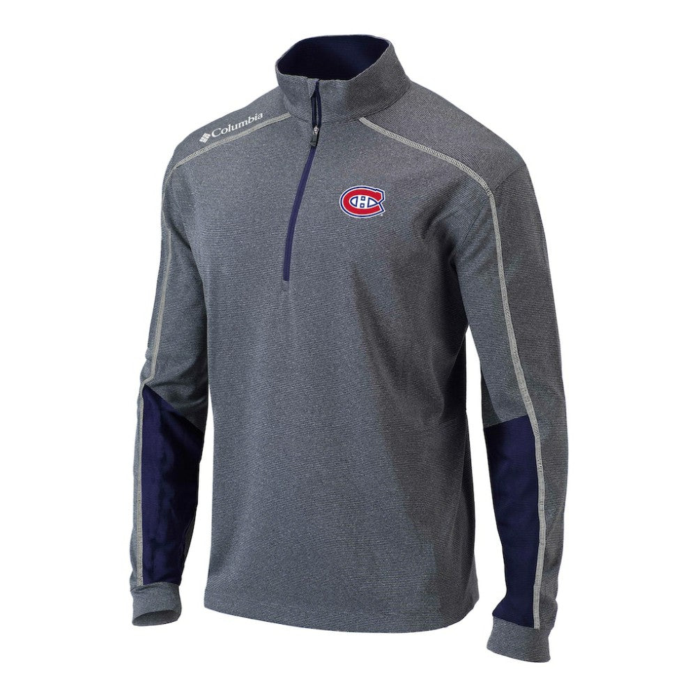 Montreal Canadiens Columbia Omni-Wick Shotgun 2.0 Quarter-Zip Pullover Top - Navy - NHL 202128469