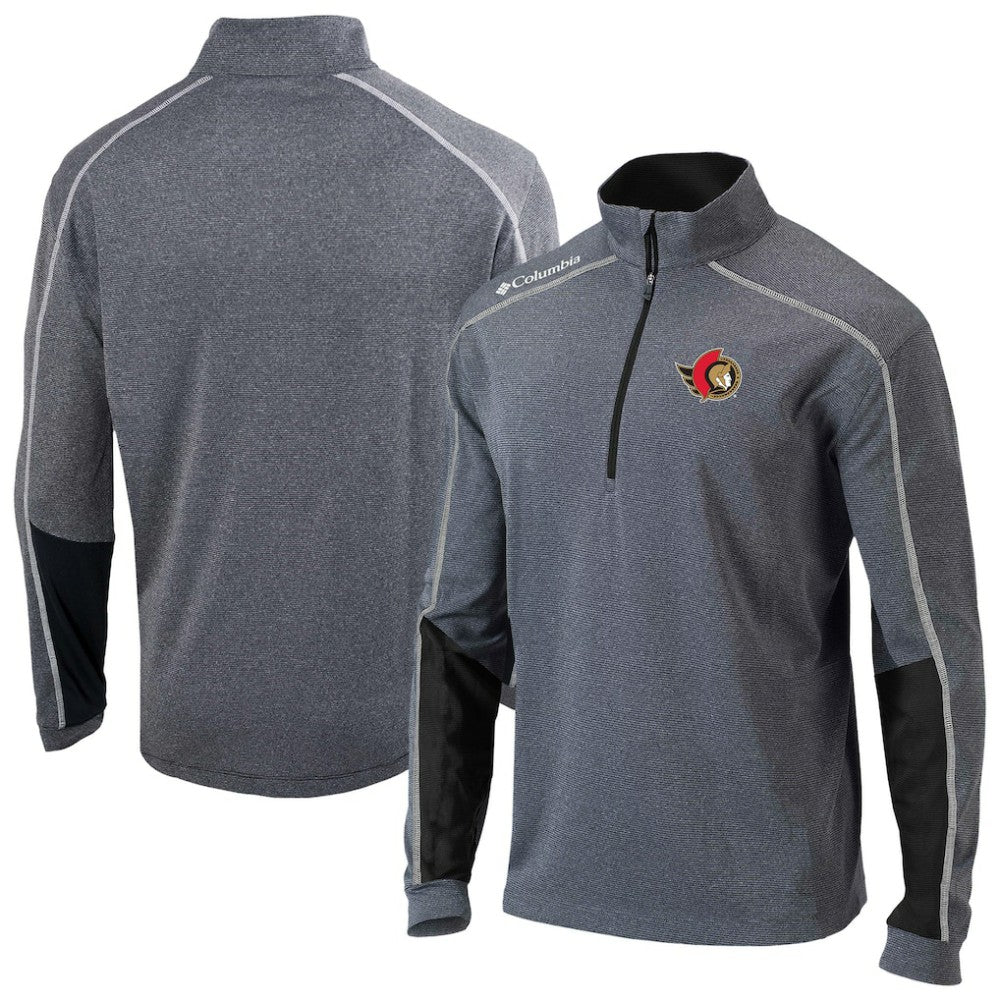 Ottawa Senators Columbia Omni-Wick Shotgun 2.0 Quarter-Zip Pullover Top - Black - NHL 202128472