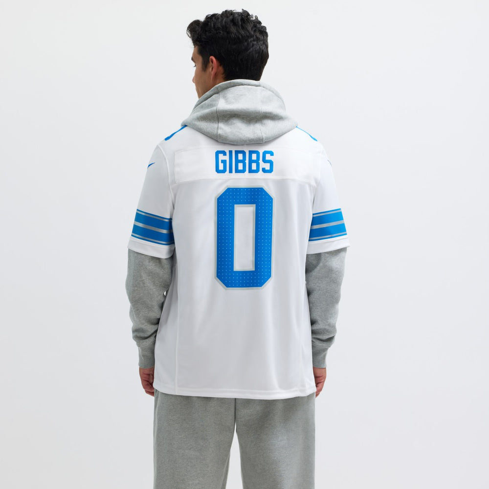 Nike Jahmyr Gibbs Detroit Lions Vapor F.U.S.E. Limited Jersey White
