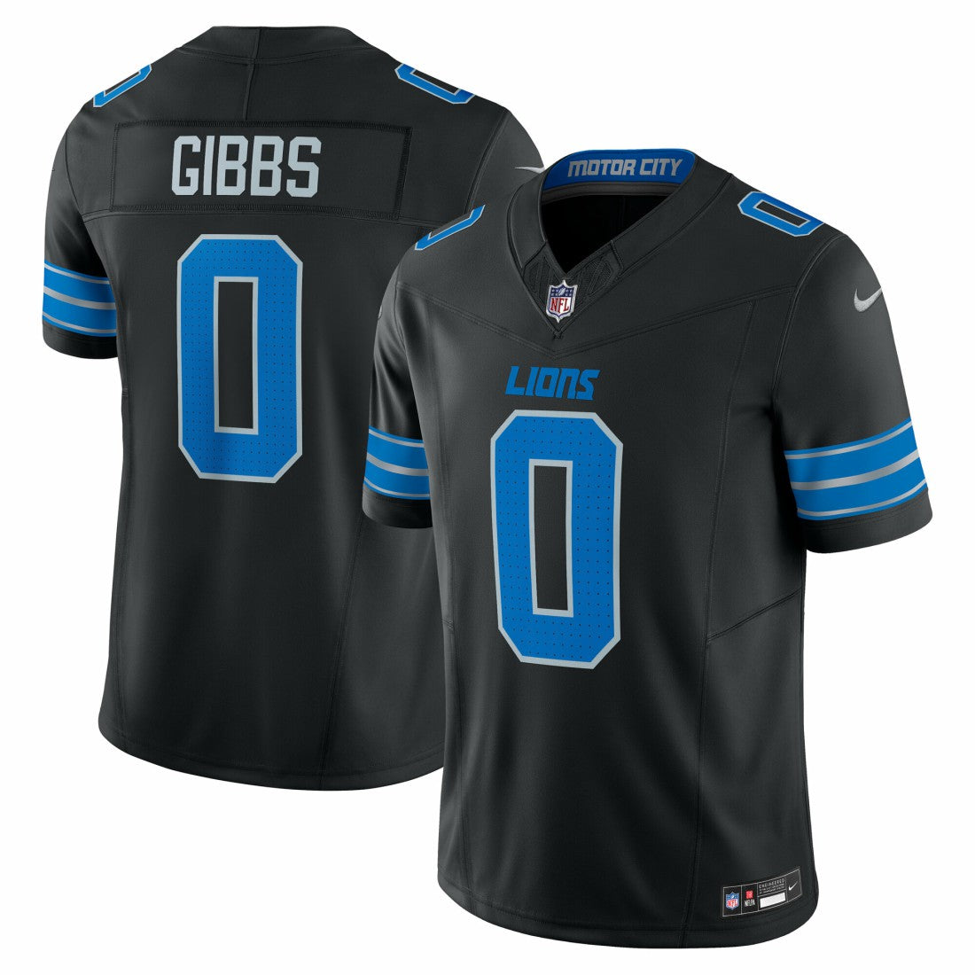 Nike Jahmyr Gibbs Detroit Lions 2nd Alternate Vapor F.U.S.E. Limited Jersey Black