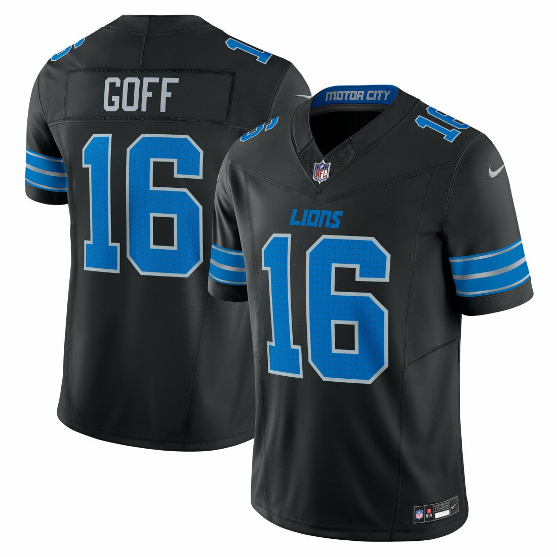 Nike Jared Goff Detroit Lions Vapor F.U.S.E. Limited Jersey Black