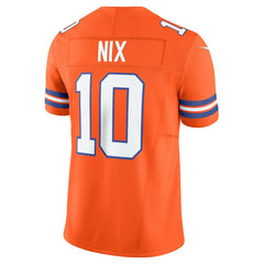 Nike Bo Nix Denver Broncos Vapor F.U.S.E. Limited Jersey Orange