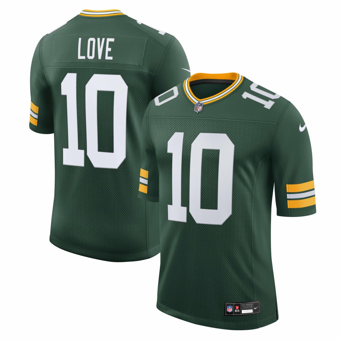 Nike Jordan Love Green Bay Packers Team Vapor Untouchable Limited Jersey Green