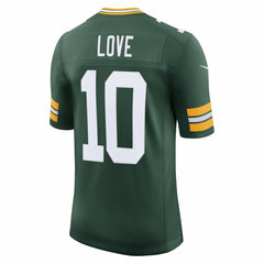 Nike Jordan Love Green Bay Packers Team Vapor Untouchable Limited Jersey Green
