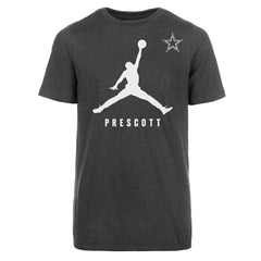 Dak Prescott Dallas Cowboys Jordan Brand Youth Lockup Player Name T-Shirt Dark Heather Gray