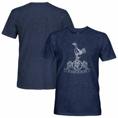 Tottenham Hotspur 1863FC Retro Mono Badge Vintage Tri-Blend T-Shirt Navy