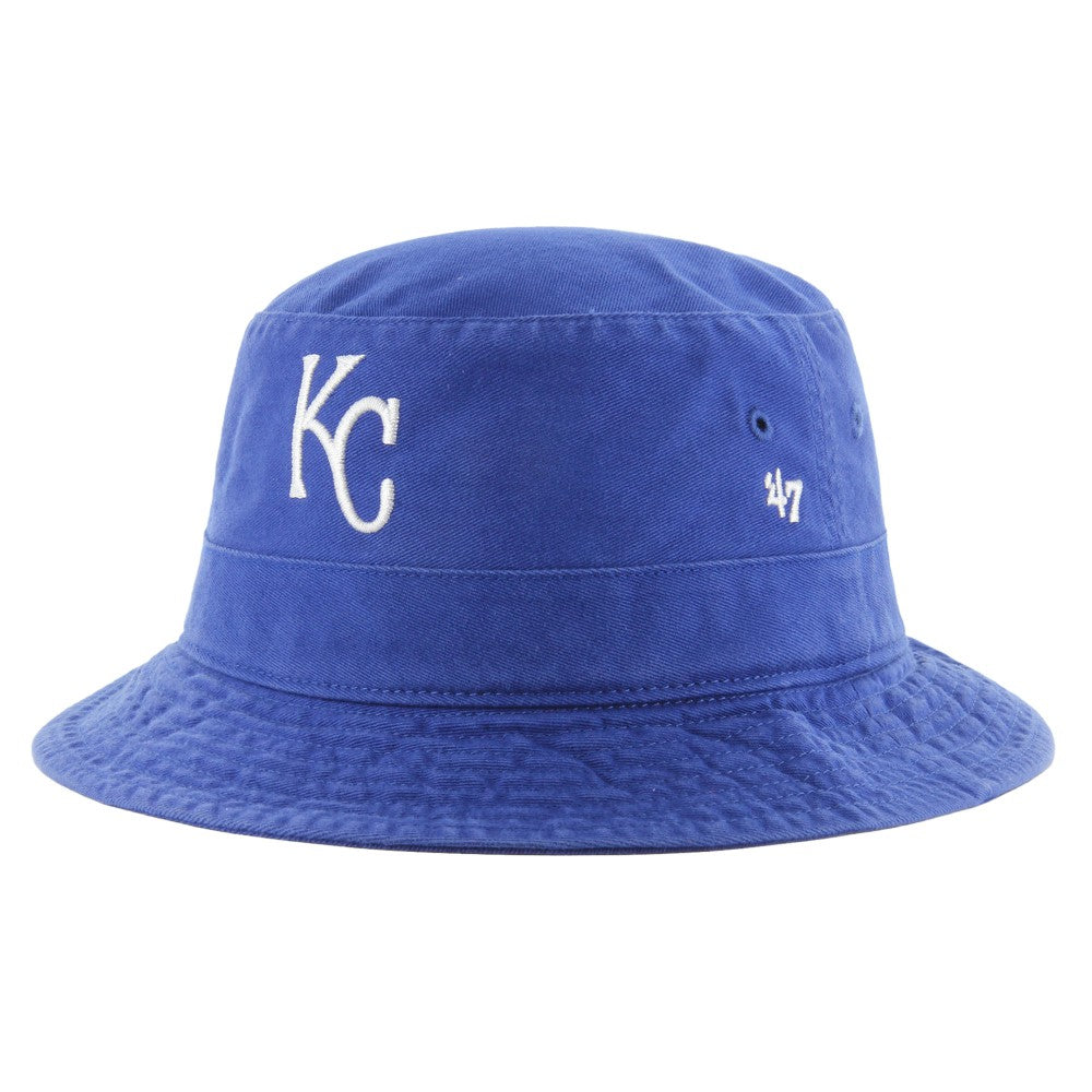 Kansas City Royals '47 Primary Logo Bucket Hat - Royal - 47 brand on Sale