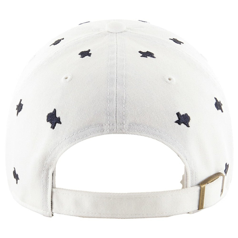 Houston Astros '47 Women's Confetti Clean Up Adjustable Hat - White - 47 brand Lifestyle