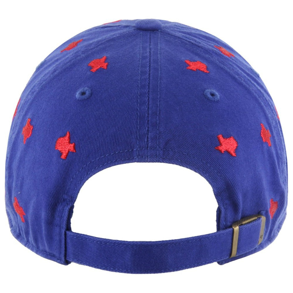 Texas Rangers '47 Women's Confetti Clean Up Adjustable Hat - Royal - 47 brand Online