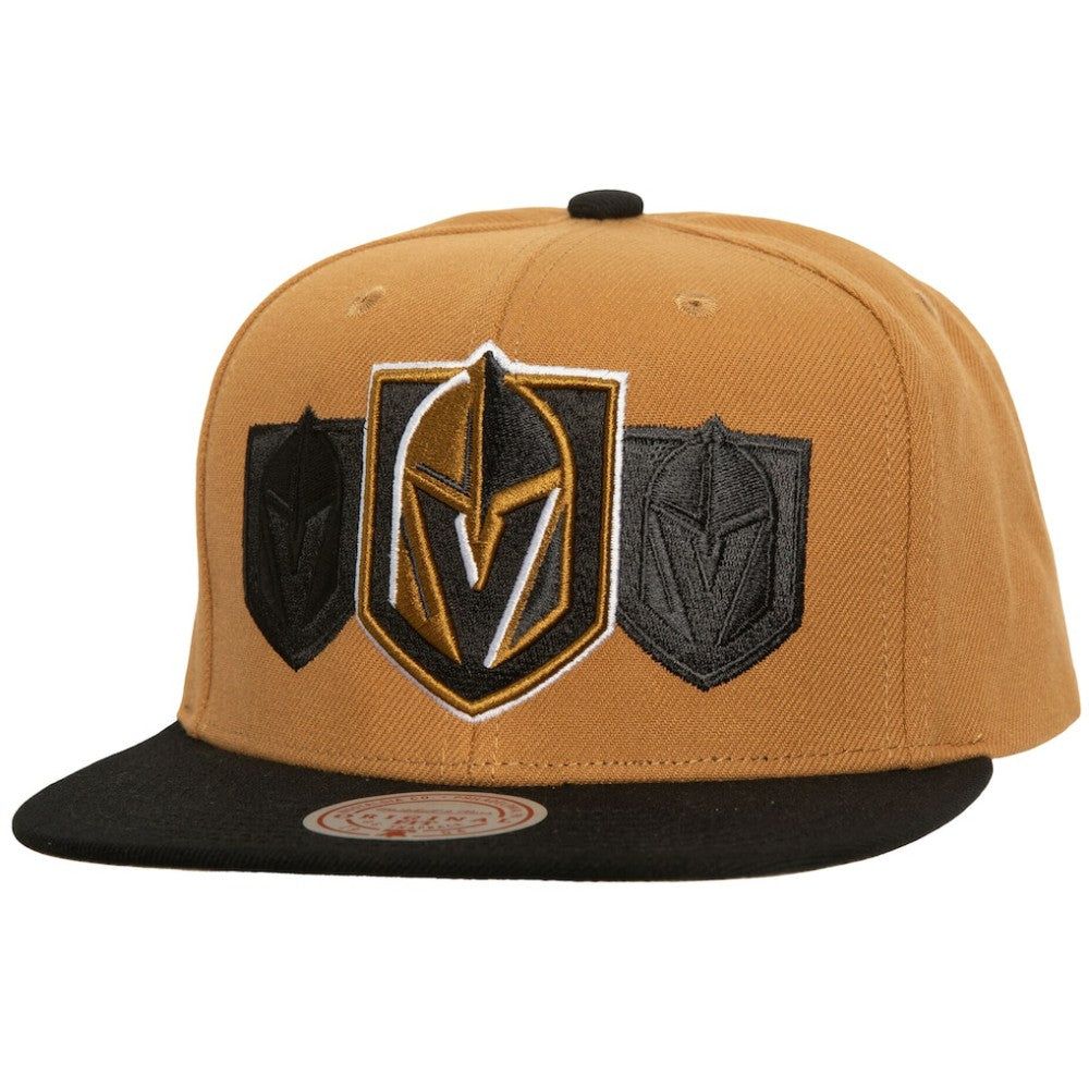 Vegas Golden Knights Mitchell & Ness Soul Triple Up Snapback Hat - Gold - NHL 202134820