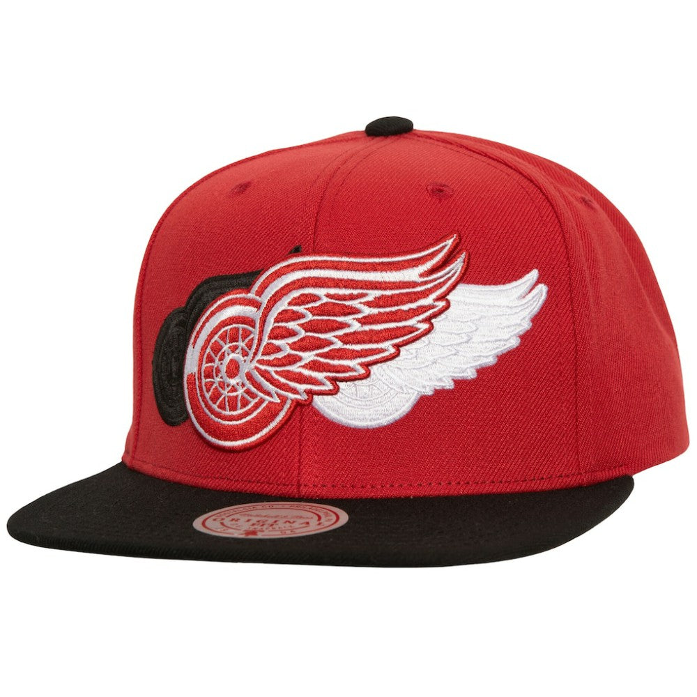 Detroit Red Wings Mitchell & Ness Soul Triple Up Snapback Hat - Red - NHL 202134821