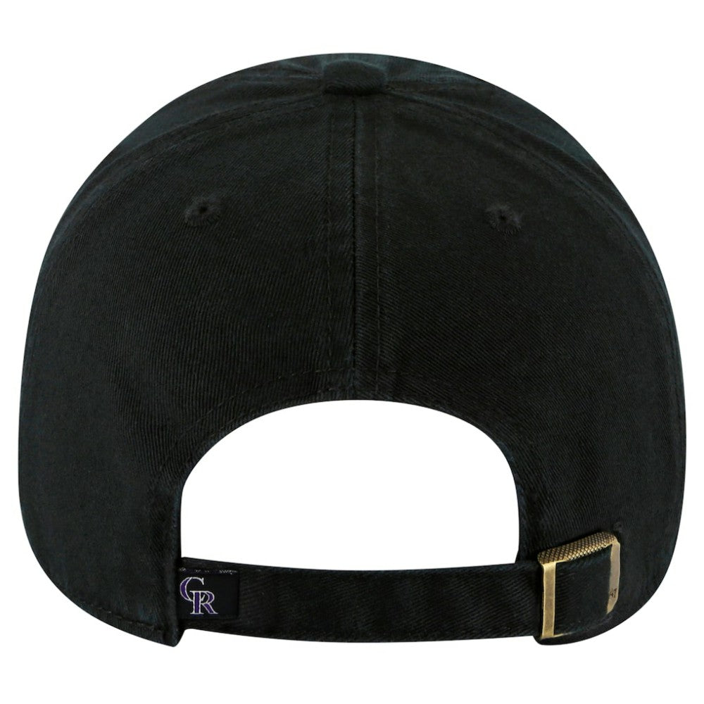 Colorado Rockies '47 Youth Clean Up Adjustable Hat - Black - 47 brand Online