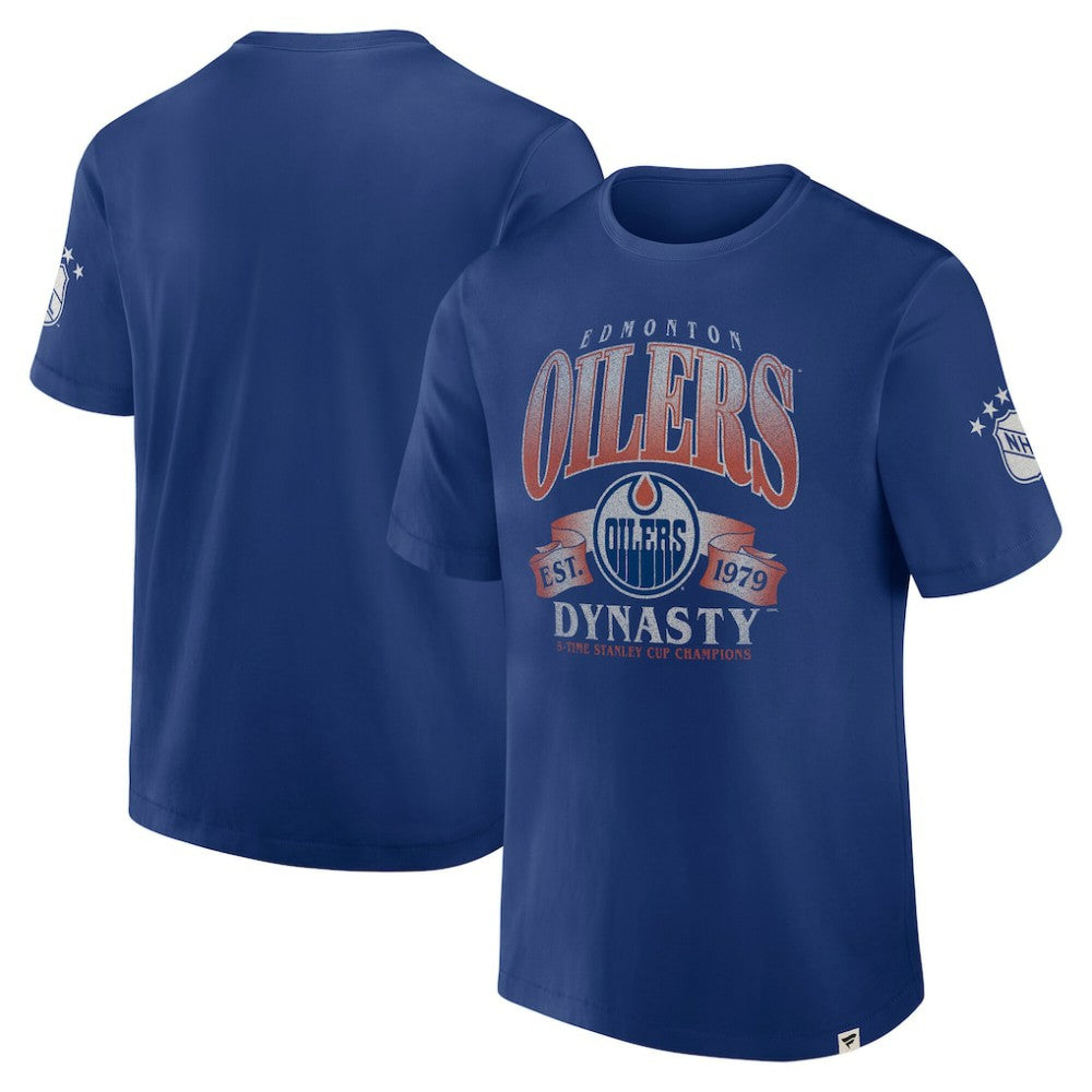 Edmonton Oilers Fanatics Decades Collection Made To Last T-Shirt - Blue - NHL 202135509