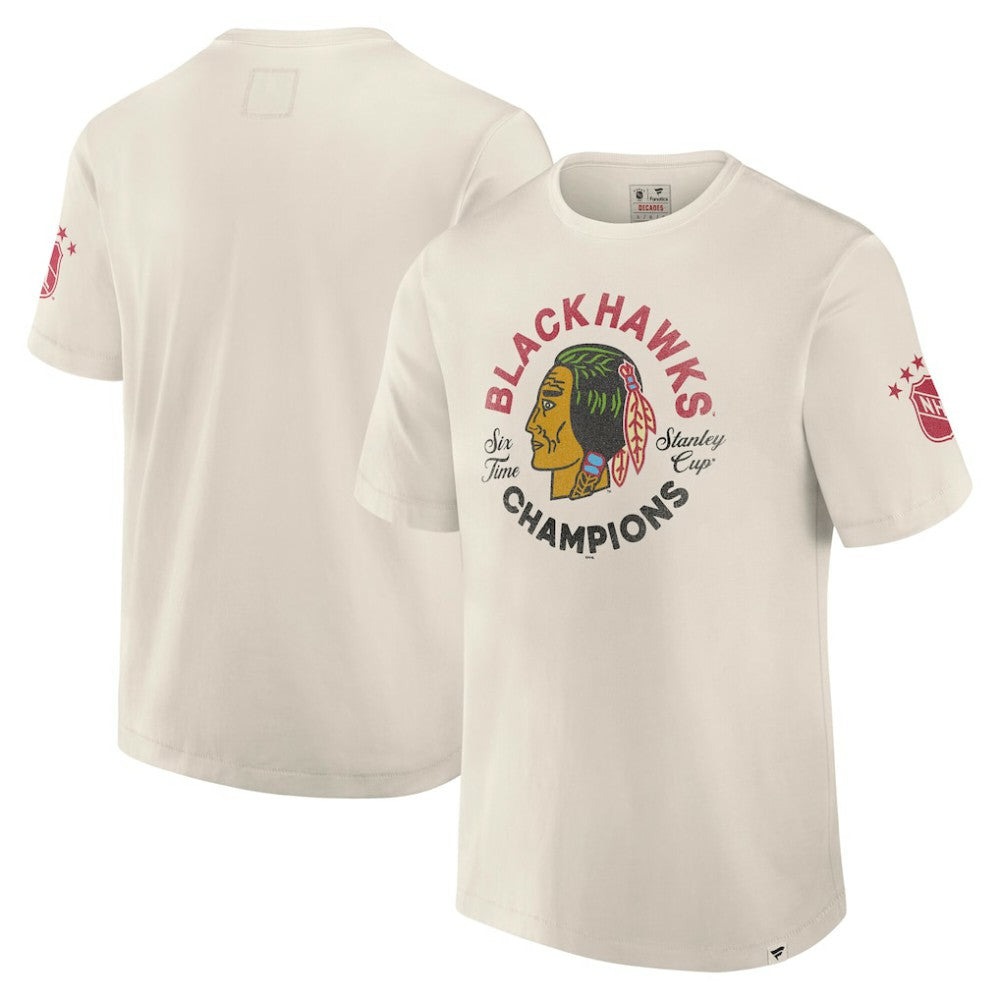 Chicago Blackhawks Fanatics Decades Collection Timeless T-Shirt - White - NHL 202135533