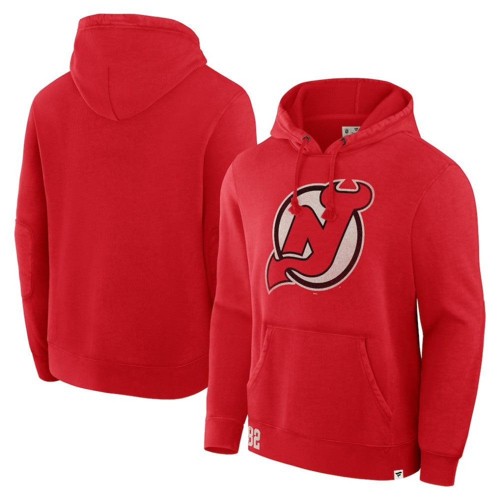 New Jersey Devils Fanatics Decades Collection Tradition Hoodie - Red - NHL 202135560