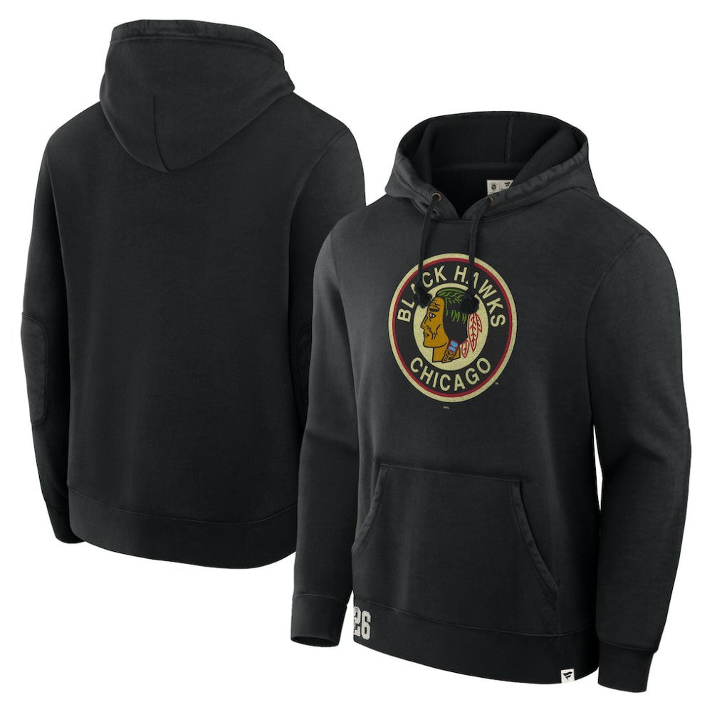 Chicago Blackhawks Fanatics Decades Collection Tradition Hoodie - Black - NHL 202135573