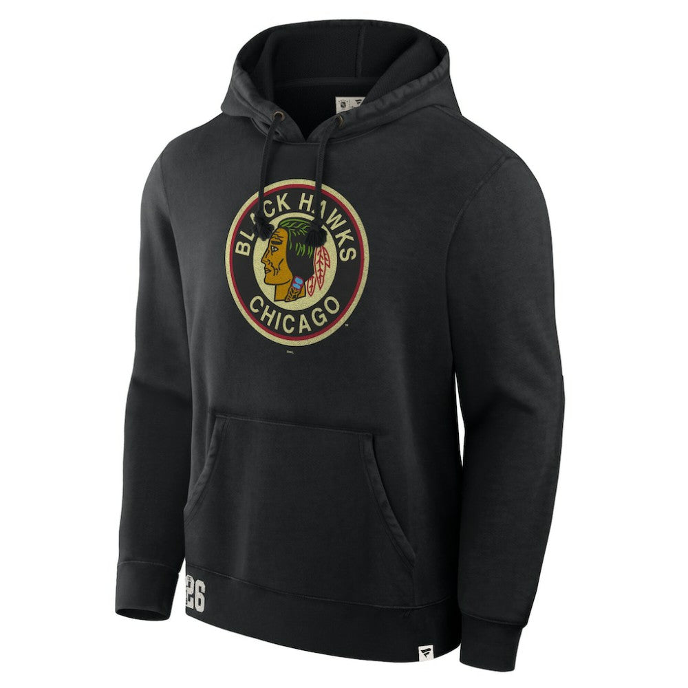 Chicago Blackhawks Fanatics Decades Collection Tradition Hoodie - Black - NHL 202135573