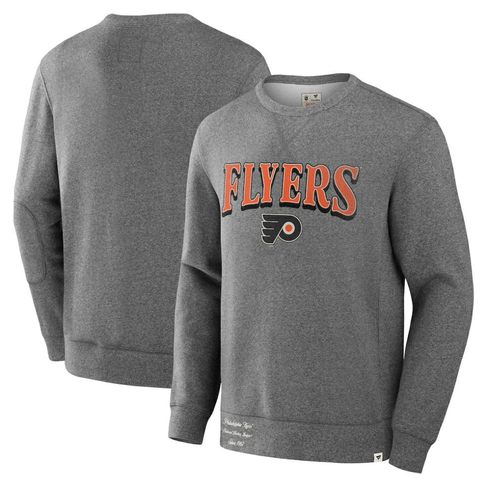 Philadelphia Flyers Fanatics Decades Collection Legendary Fleece Pullover Sweatshirt - Heather Gray - NHL 202135593