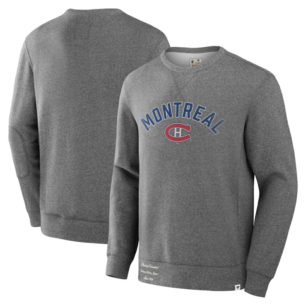Montreal Canadiens Fanatics Decades Collection Legendary Fleece Pullover Sweatshirt - Heather Gray - NHL 202135600