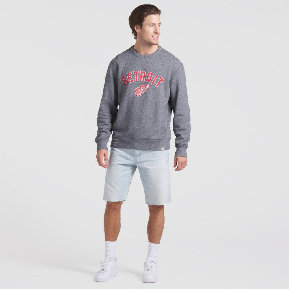 Detroit Red Wings Fanatics Decades Collection Legendary Fleece Pullover Sweatshirt - Heather Gray - NHL 202135606
