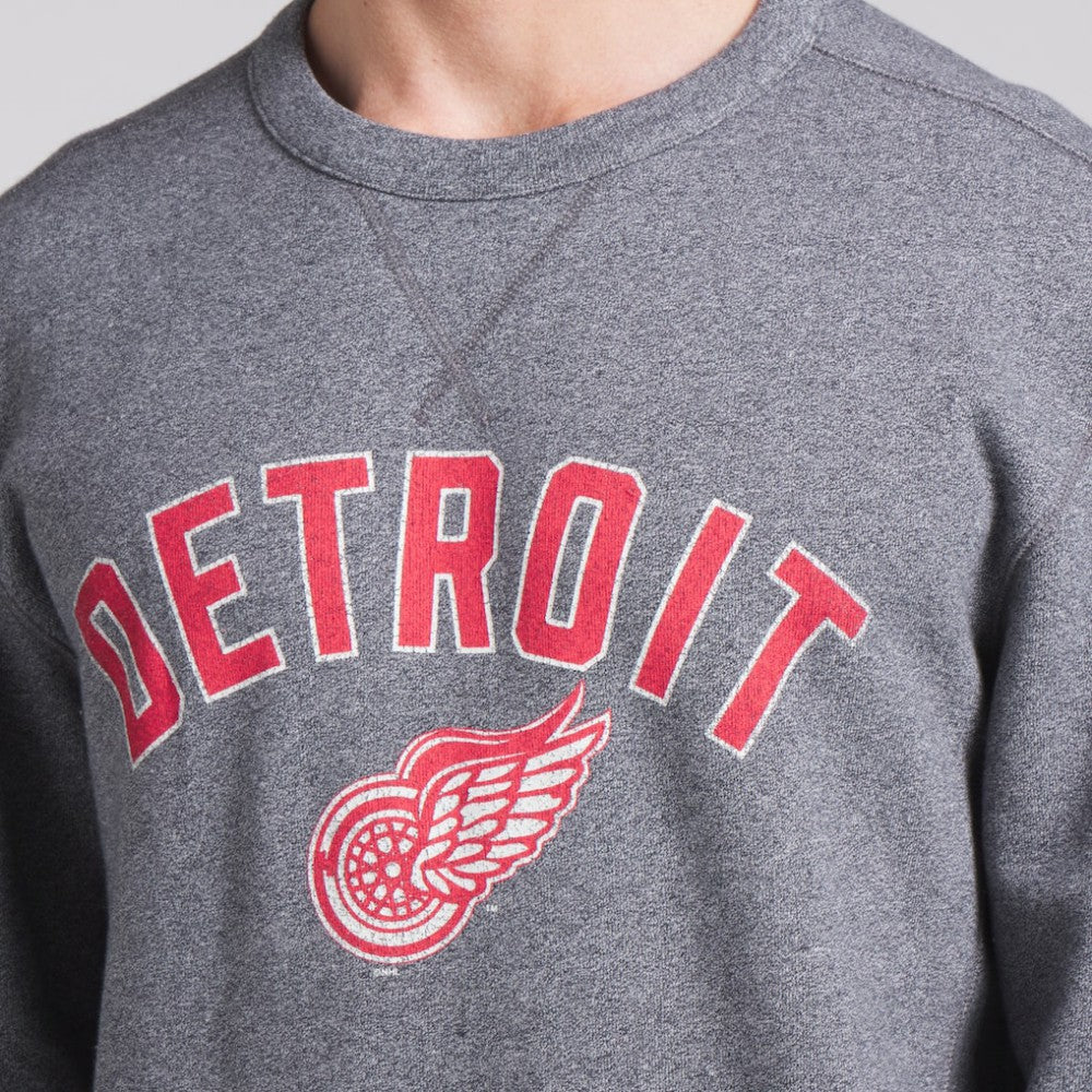 Detroit Red Wings Fanatics Decades Collection Legendary Fleece Pullover Sweatshirt - Heather Gray - NHL 202135606