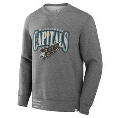 Washington Capitals Fanatics Decades Collection Legendary Fleece Pullover Sweatshirt - Heather Gray - NHL 202135608