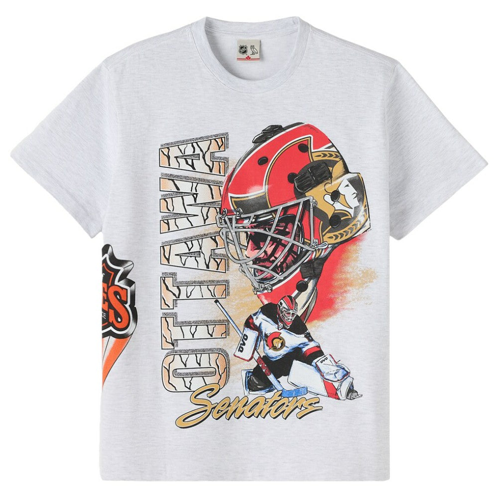 Ottawa Senators OVO x NHL Retro T-Shirt - Heather Gray - NHL 202137986