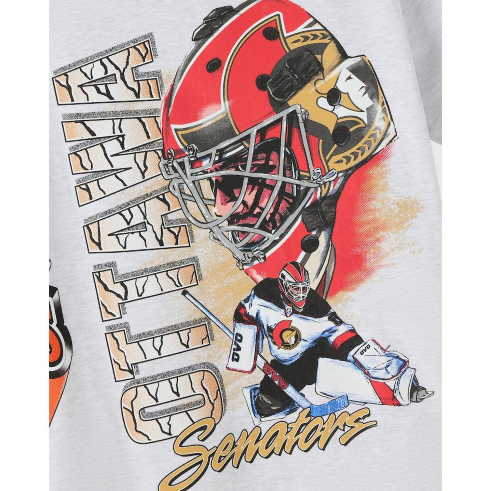 Ottawa Senators OVO x NHL Retro T-Shirt - Heather Gray - NHL 202137986